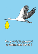 Une cigogne pour un moment de joie